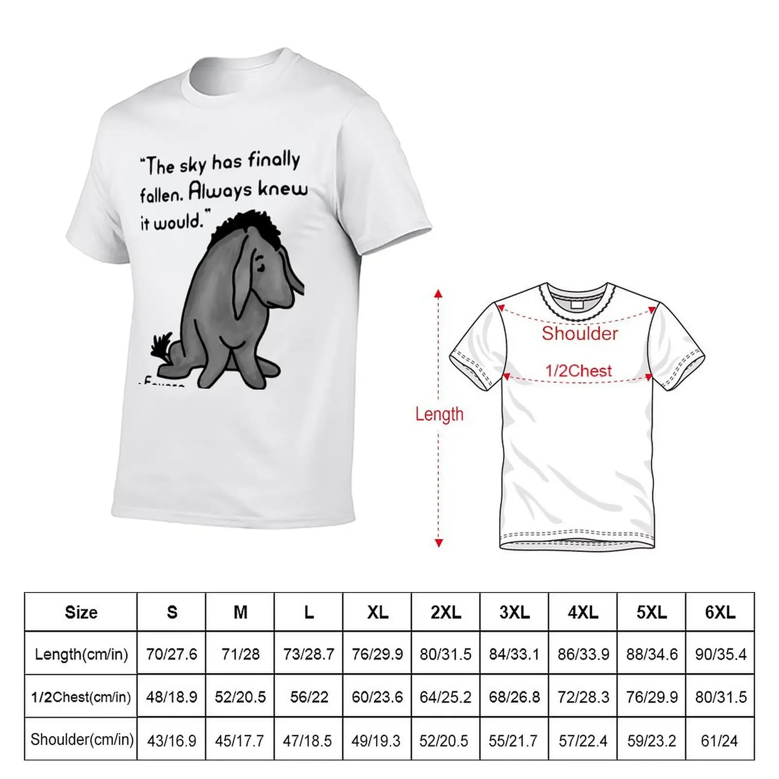 Eeyore Quote T-Shirt oversized graphic tee custom t-shirts shirts graphic tee mens graphic t-shirts hip hop