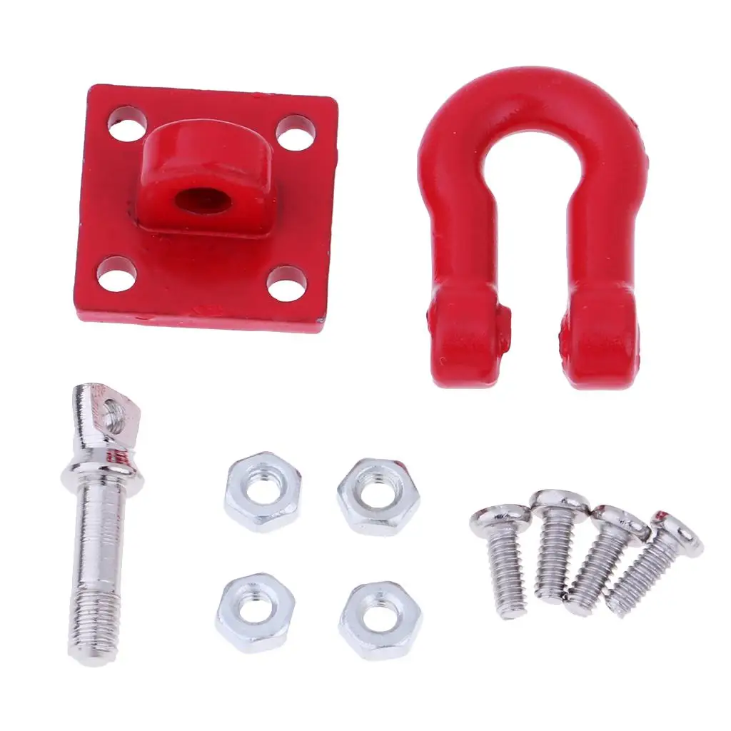 RC Car Metal Trailer Hook Shackle 1 16 Tow Chain for WPL JJRC Q60 Q61 Mini Truck Accessories