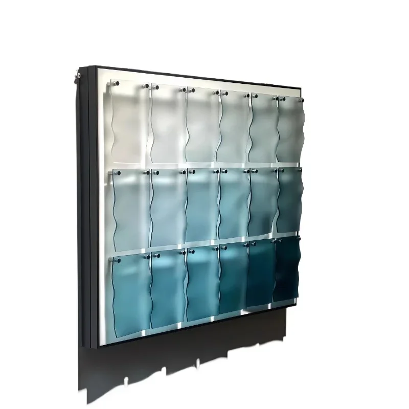 

DIY light luxury acrylic, wavy bedroom, living room, electric box to cover the ugly wall, decorative background