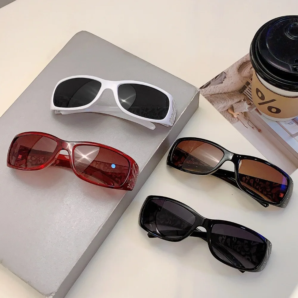 

Fashion PC Rhinestones Sunglasses Y2K Korean Styles Cat Eye Sun Glasses UV400 Sport Sunglasses Shades Eyewear Outdoor