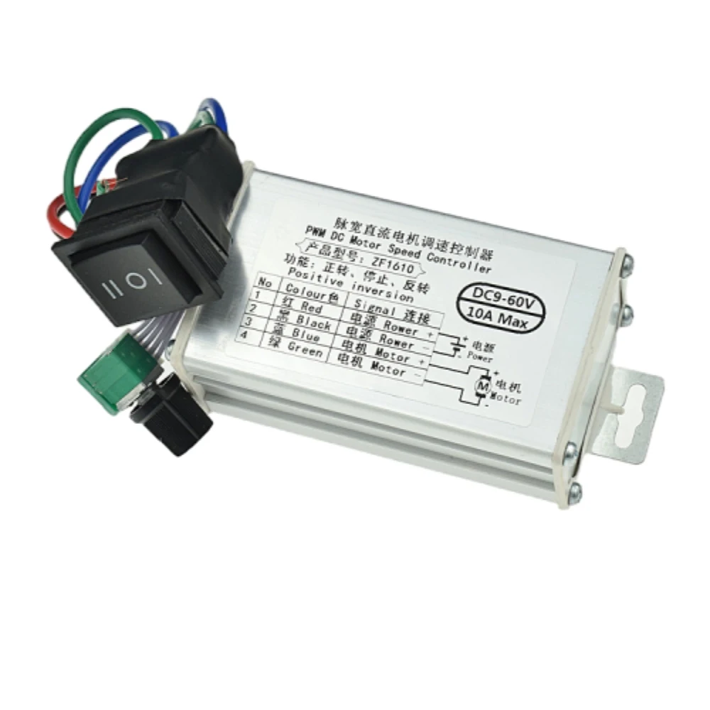 

DC Motor Governor DC12V-60V Forward and Reverse Brush Motor Regulator High Power Pulse Width Motor Driver Motor Control Board