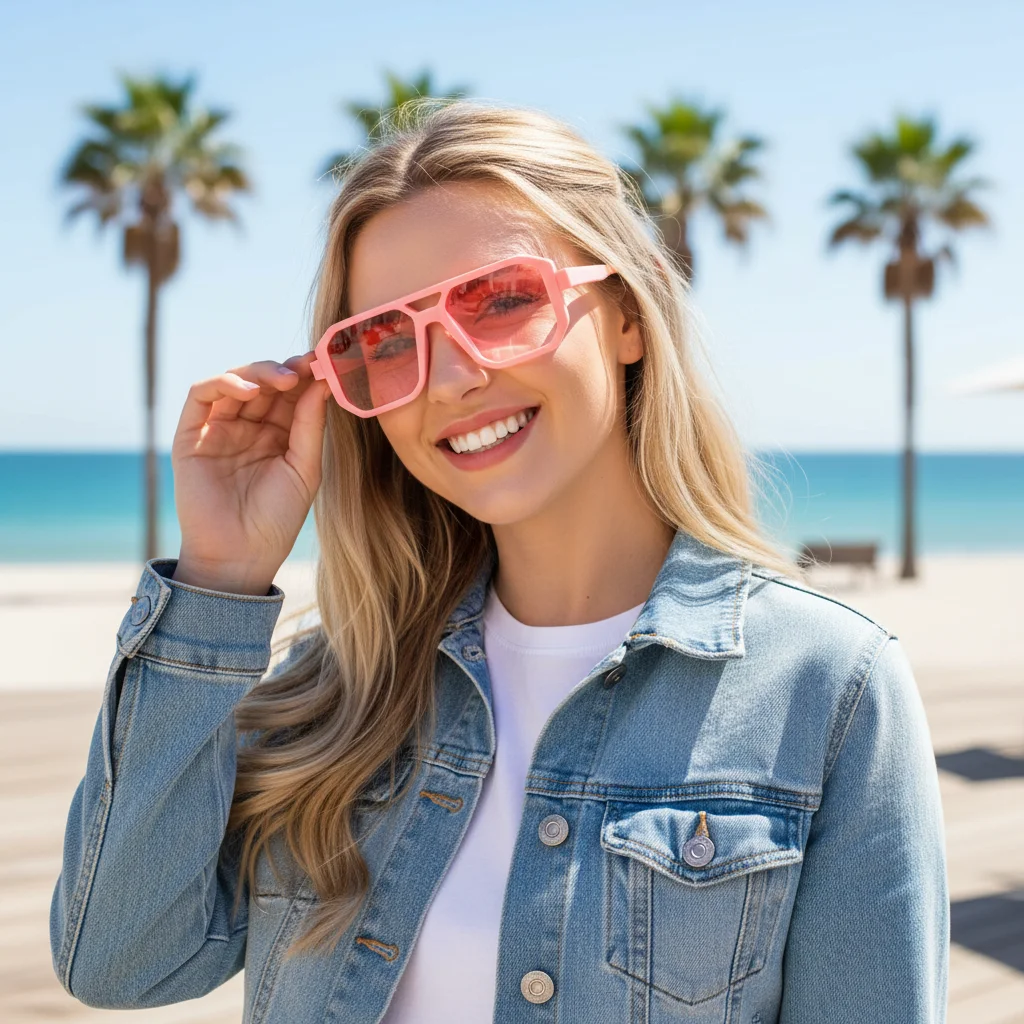 

Fashionable Children's Sunglasses Korean Style UV Protection Baby Shades Summer Accessories Outdoor Square Frame Sun Glasses