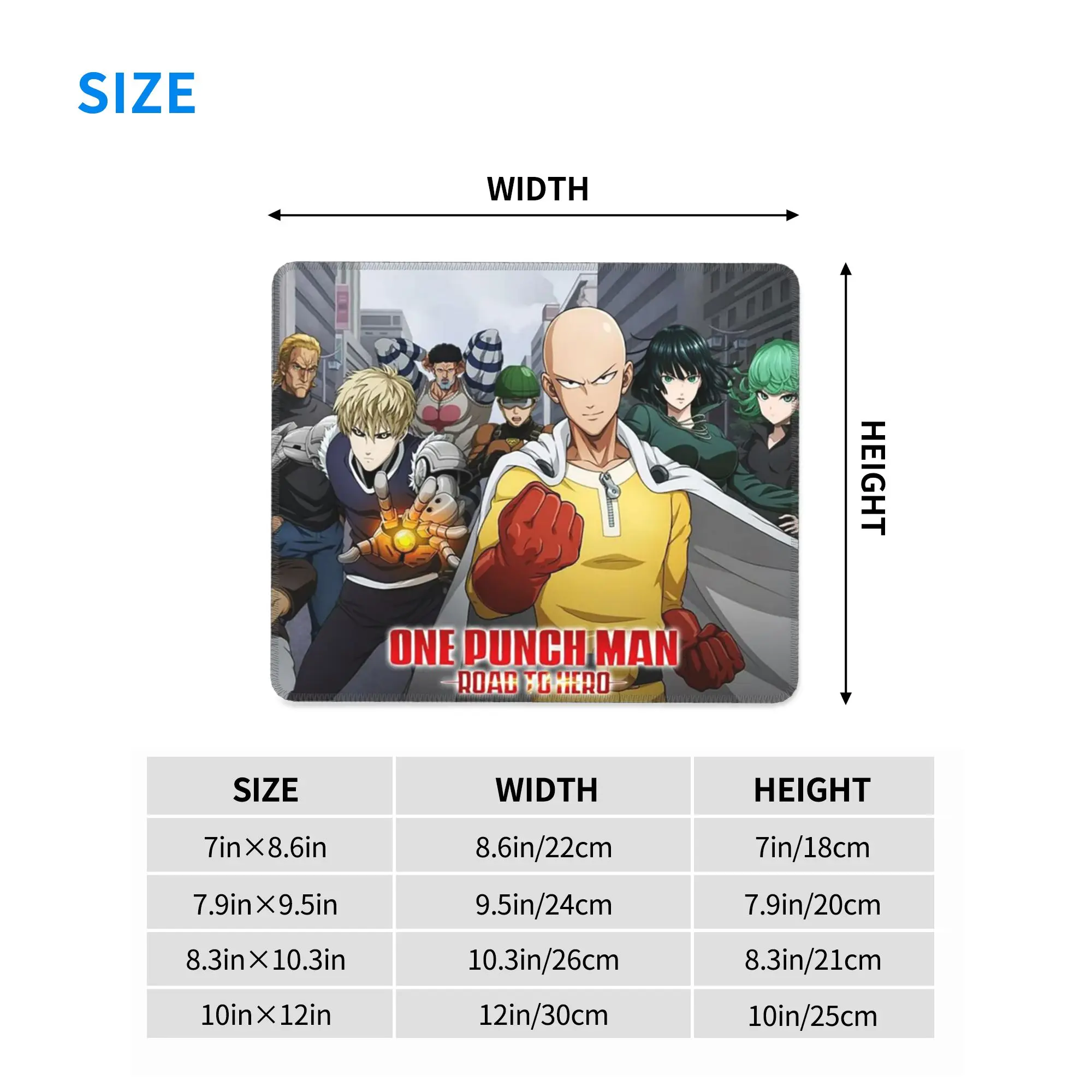Anime One Punch Man Mouse Pad Computer Keyboard Mouse Mat Gaming PC Laptop Desk Mat Office Accessories Table Mats
