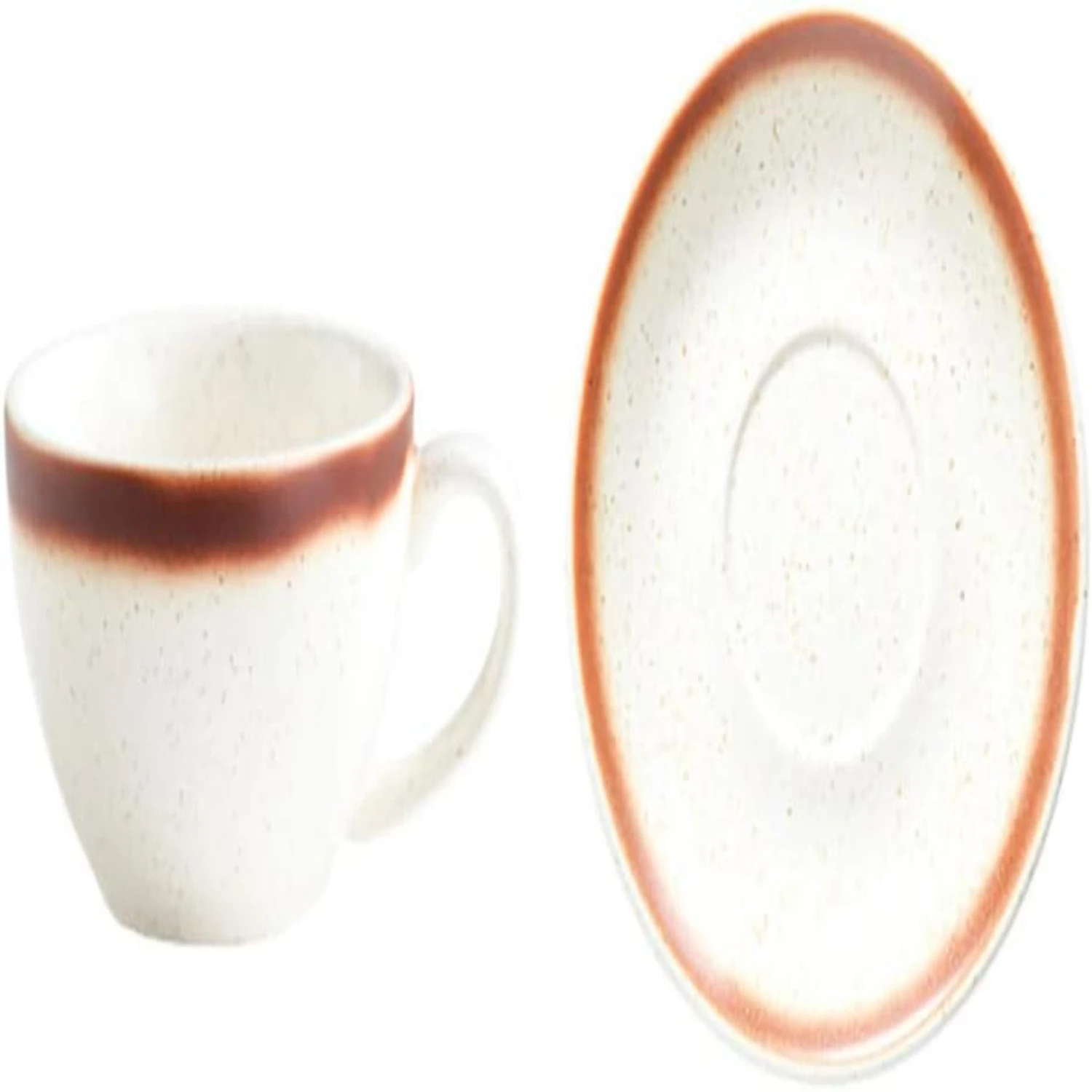 

Stunning and Fashionable Set of 4 Ceramic Coffee Cups for Women - Ideal for Enjoying Espresso or Tea - Elegant 8.1oz Capacity -