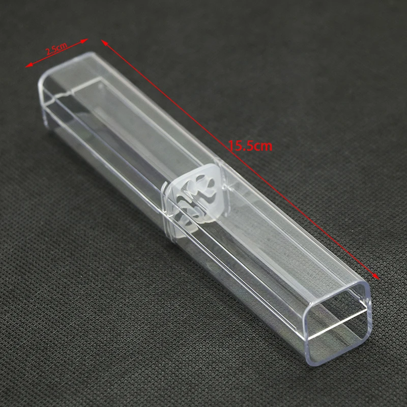 Box Case Pen Storage Box Stationery Organizer School Office Use Transparent  Plastic Tube Case with A Cute Shape