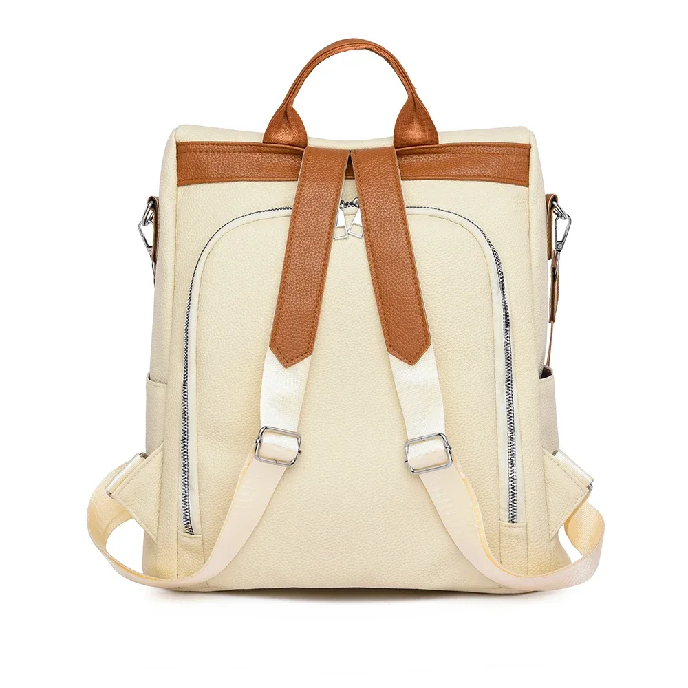YOUDEYISI 여성용 빈티지 가죽 백팩, 배낭 패션, 도난 방지, 레저 숄더백, Mochila
