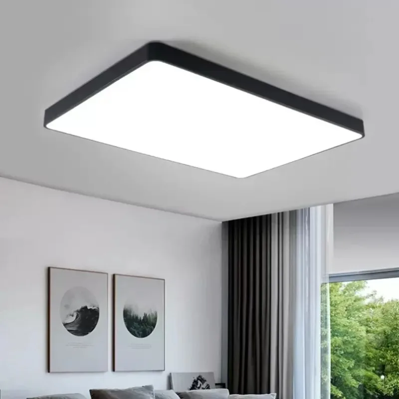

Modern Led Ceiling Lights for Living Room Bedroom Kitchen Square Remote Control Dimmable Office Decoration Simple Hanging Lamps