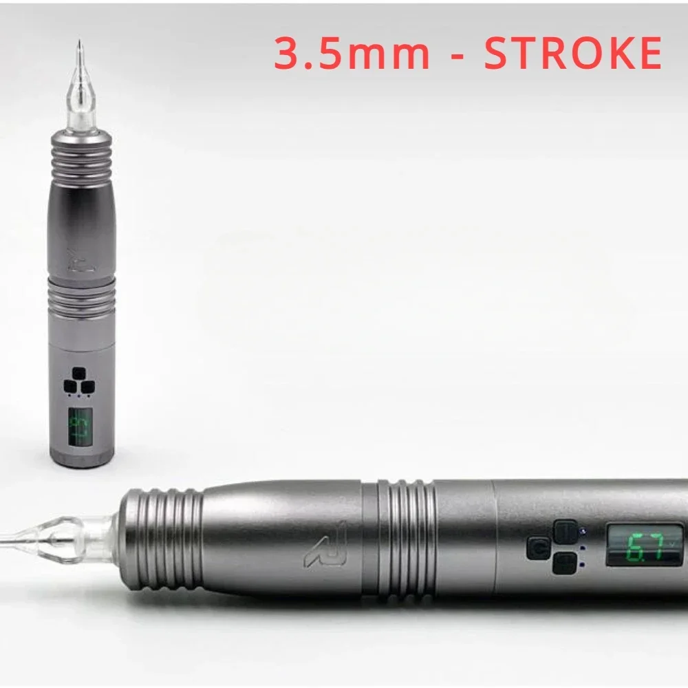 3.5mm Stroke New Style Aluminum Tattoo Machines 1050MAh Battery Wireless Tattoo Pen Machine Artist for Human Body Depiction