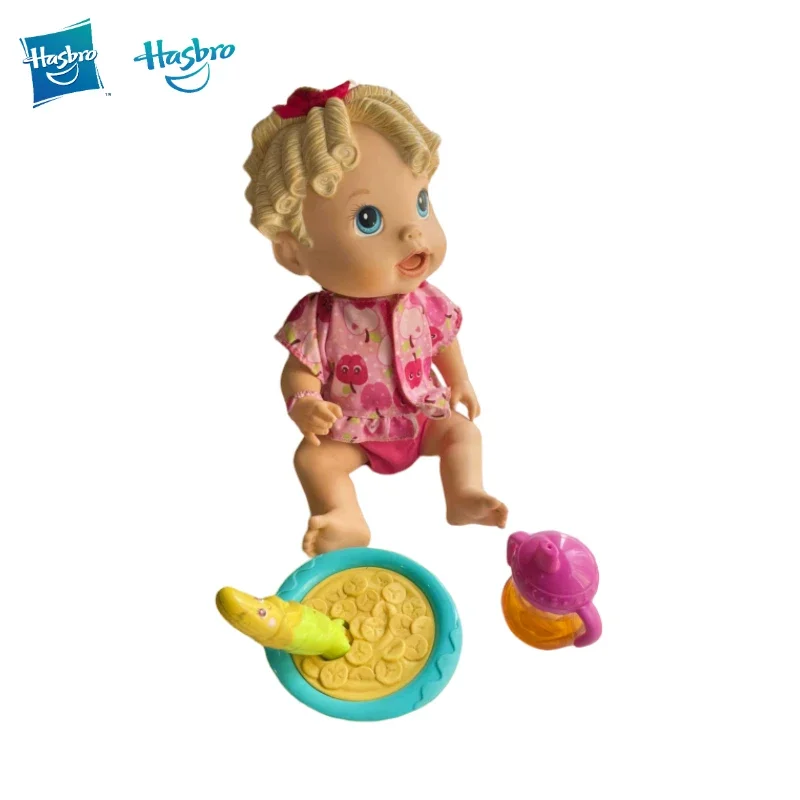 Hasbro Baby Alive Naughty Baby Bon Appetit Smart Interactive Dolls Baby Feeding Can Be Vocalised Figures Children\'s Gifts