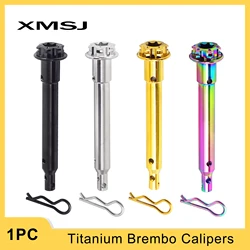 XMSJ Brake Pins Caliper Pad Rear Screw Motorcyle Oil Disc Brake Caliper Guide Pin Titanium Bolts for Piston Brembo Calipers
