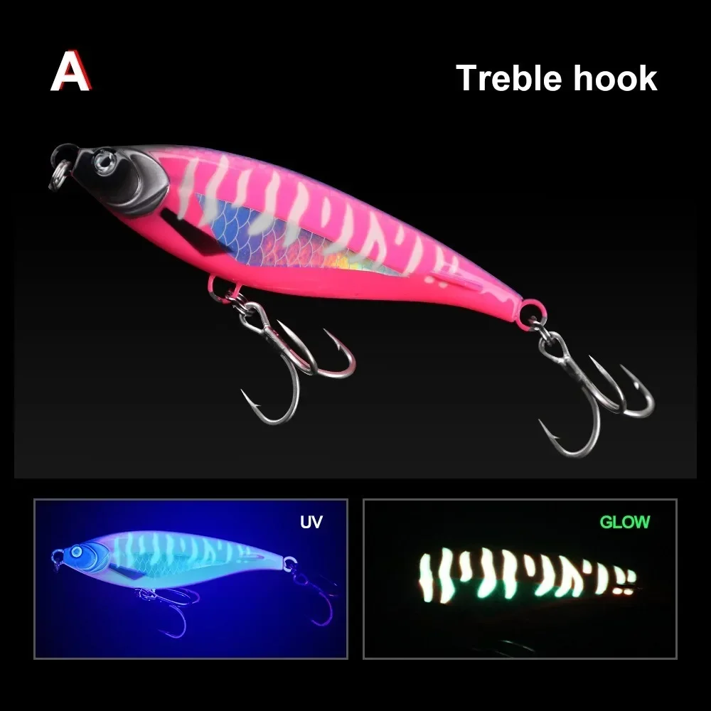 1 Stück 13cm/17cm sinkender Pencil Popper – Ultrastarker Thunfisch-Hardbait, Offshore-Bootsangelköder für Salzwasser-Raubtiere – Detail 7
