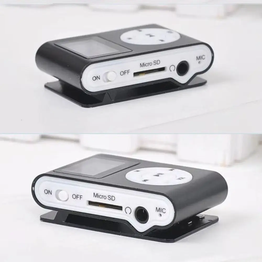 

Cute Lossless Sound Portable Mini MP3 Player Metal Clip Card Slot USB MP3 Music Players Slim Touch Keys Student Walkman Gift