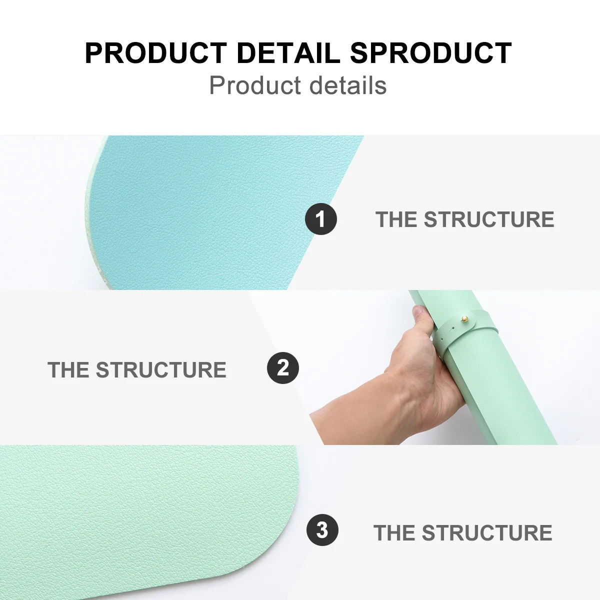 

1pc Large Mouse Pad Double-Sided Bright Color Non-Slip Waterproof Thick Thin Texture Smooth Surface For Office Home Study Dorm