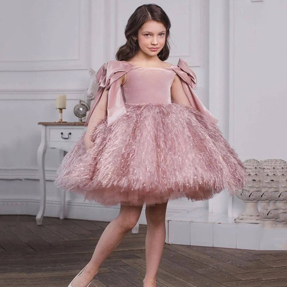 Children's dress new fashion fairy temperament one-word shoulder model catwalk tutu skirt piano performance suit