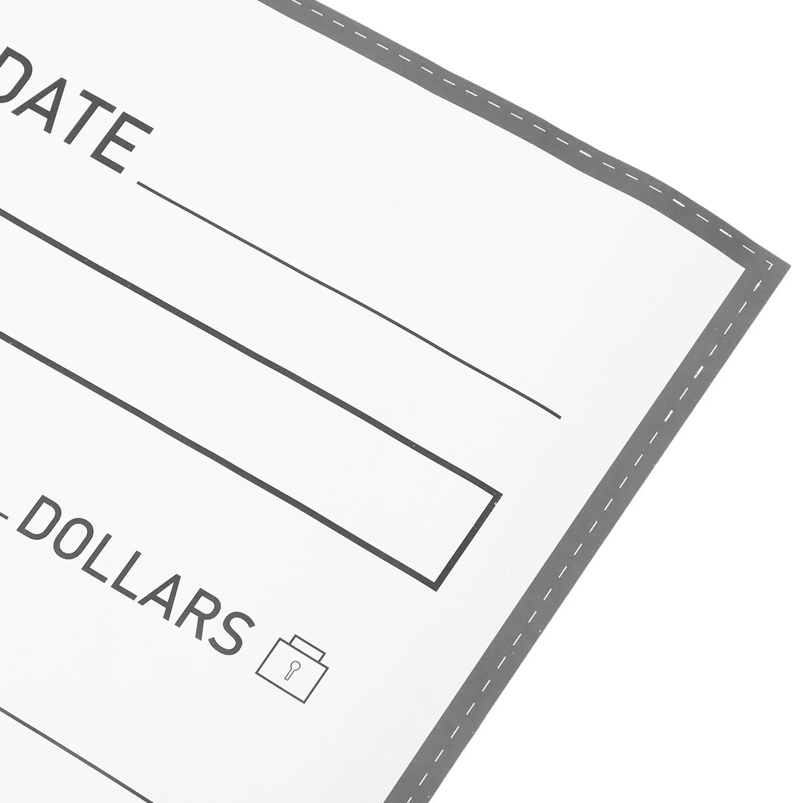 Fake Check Bank Checks Personal Award Plaques in Sign Out Big for Presentations Blanks Dry Erase