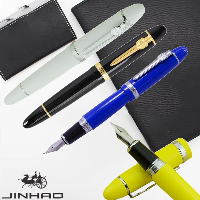 

Роскошная ручка Jinhao, классический тяжелый стержень с иридиевым наконечником, высококачественные перьевые ручки для деловой коллекции, канцелярские принадлежности, спиральные чернила, заливный наполнитель измененийro