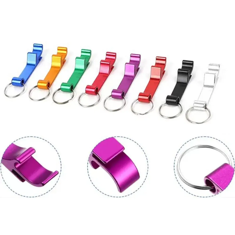 

5Pcs Multifunctional Portable Aluminum Alloy Mini Key Pendant For DIY Party Wedding Favors and Gifts Keyring Key Ring Supplies