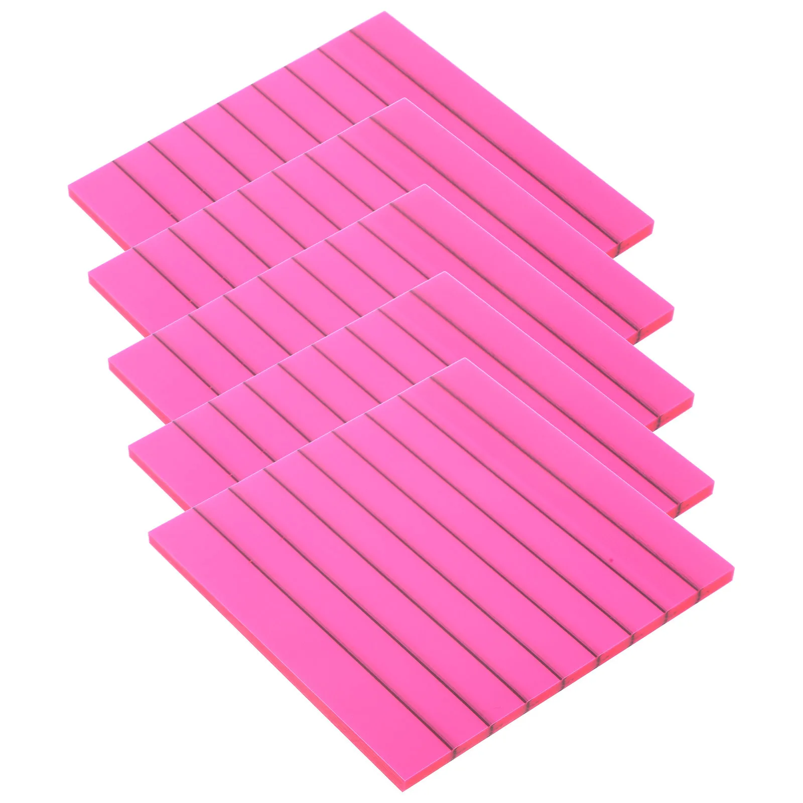 5 قطعة لوحات مذكرة صنعة جيدة شبه شفافة ذاتية اللصق ملاحظة ملصقات لمكتب المنزل الاستخدام اليومي المحمولة المدمجة #5