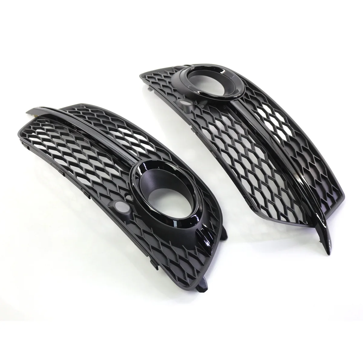 Car Front Bumper Fog Light Grille Grill Cover For Audi Q5 S-Line SQ5 2013 2014 2015 2016 2017 Fog Light Grill