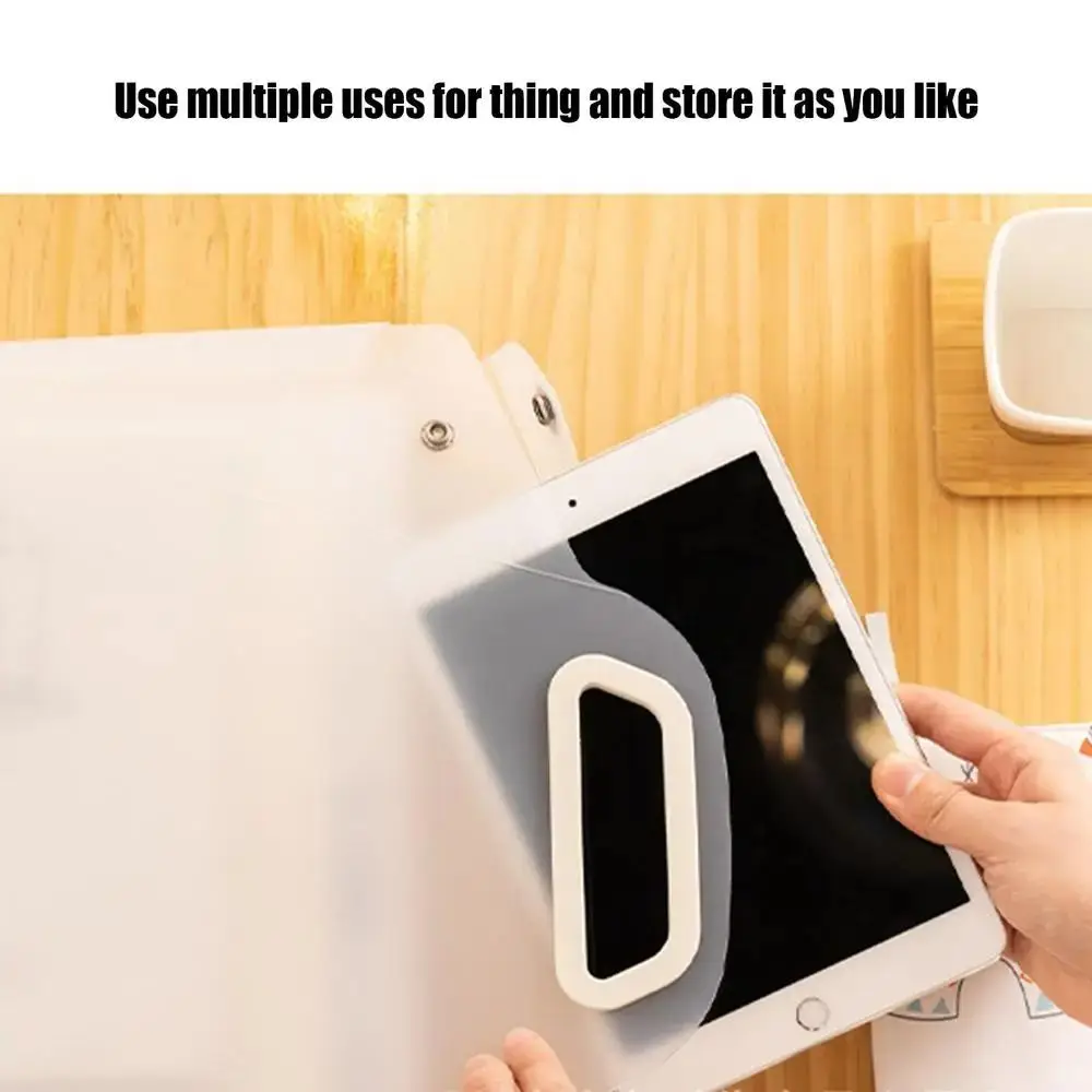 Portable Organization Clear Project Folders Reusable Hand-carrying File Bag Large Capacity Waterproof Data Bags Test Paper