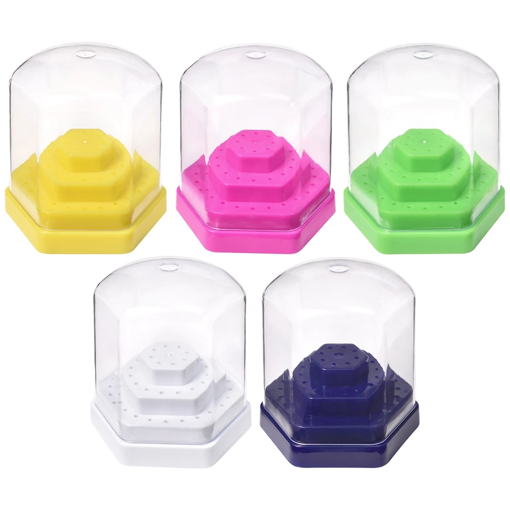 Support de coupe 48 trous, conteneur porte-foret à ongles, étui de soins, organisateur de manucure, boîte de rangement vide, accessoires pour ongles