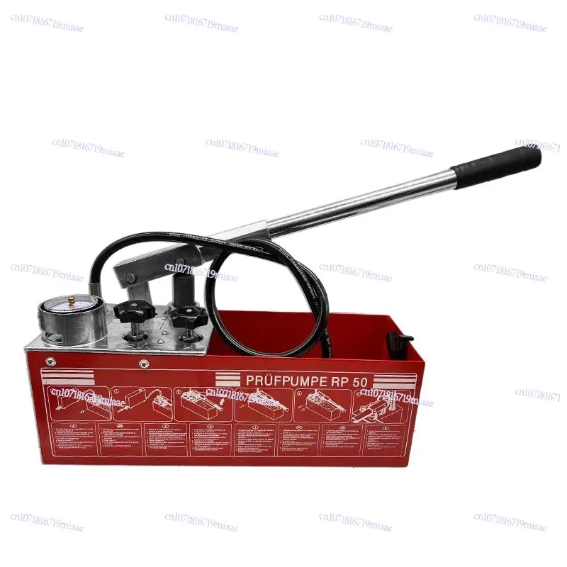 

RP50 Manual Pressure Test Pump Pipeline High Pressure Floor Heating Pump Leak Measurement Tool Water Pump