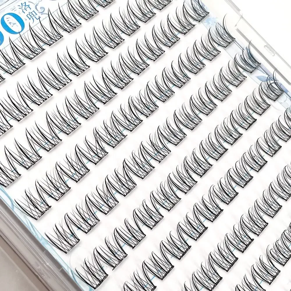 120 Stuks Geen Lijm nodig zelfklevende Lash Clusters Vogelstijl Koreaanse Herbruikbare Valse Wimpers Gemakkelijk Toepassing Natuurlijke Look