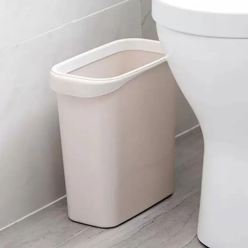 

simple Slim Trash Can Home Dustbin Open Top Garbage Container Bin for Kitchen Bathroom Narrow Spaces Wastebasket Waste Bin