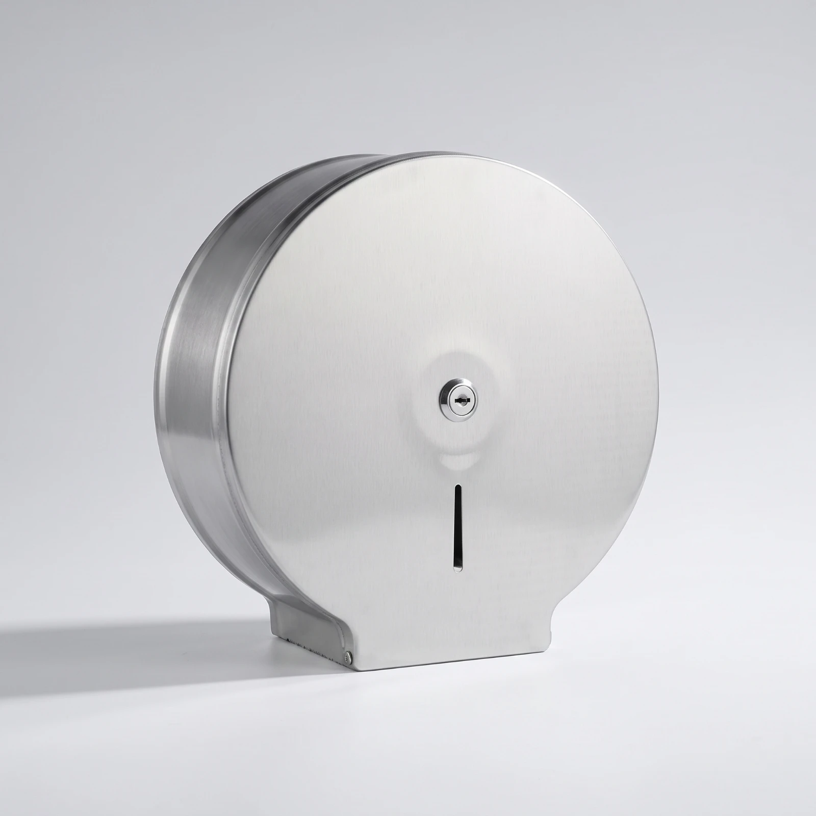 Wall-Mounted Bathroom Tissue Dispenser Round Jumbo Bathroom Tissue Dispenser Tissue Holder Heavy-Duty Locking