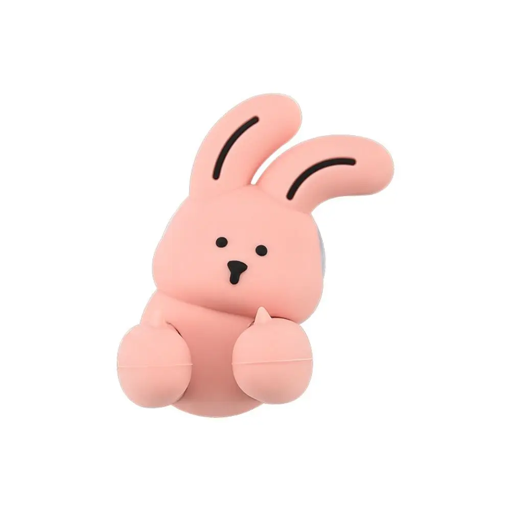

Silicone Bunny Toothbrush Holder Cartoon Suction Cup Rabbit Bear Toothbrush Holder Wall-mounted Shaver Wire Storage Hook Home