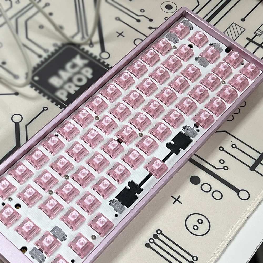 Duhuk Herz HE przełącznik magnetyczny różowy przełącznik magnetyczny struktura redukcji szumów przewodnik świetlny HIFI Gaming klawiatura z wałem magnetycznym — zdjęcie produktu 5