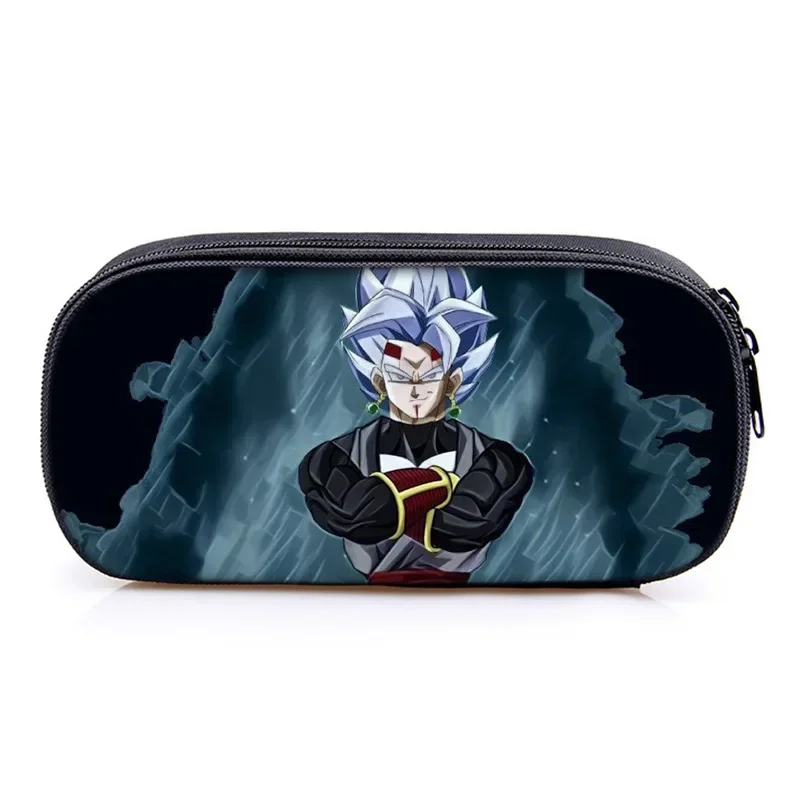 Dragon ball son goku grande capacidade lápis caso material escolar casos de lápis saco de armazenamento de mesa de escritório estudantes crianças caneta caso sacos