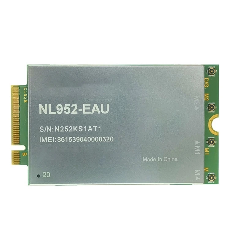 NL952-EAU LTE Wireless Module M.2 Size Offers Up to 600Mbps Download Speed Compatibles EMEA and APAC Networking