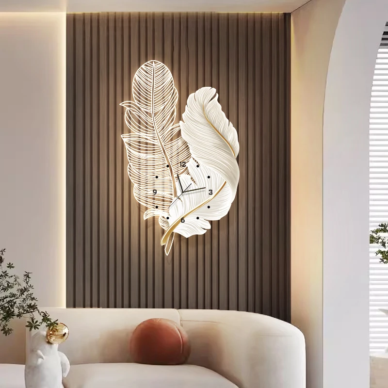

Cartoon Cute Wall Watch Decoration Clear Metal Wall Art Modern Designer Clock Wall Accent Relogio De Parede Postmodern Furniture