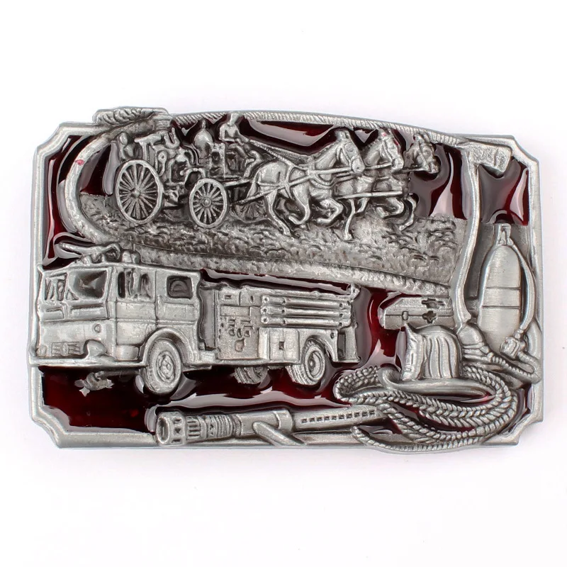 Carriage and Fire Truck Belt Buckles Zinc Alloy Material with European and American Style