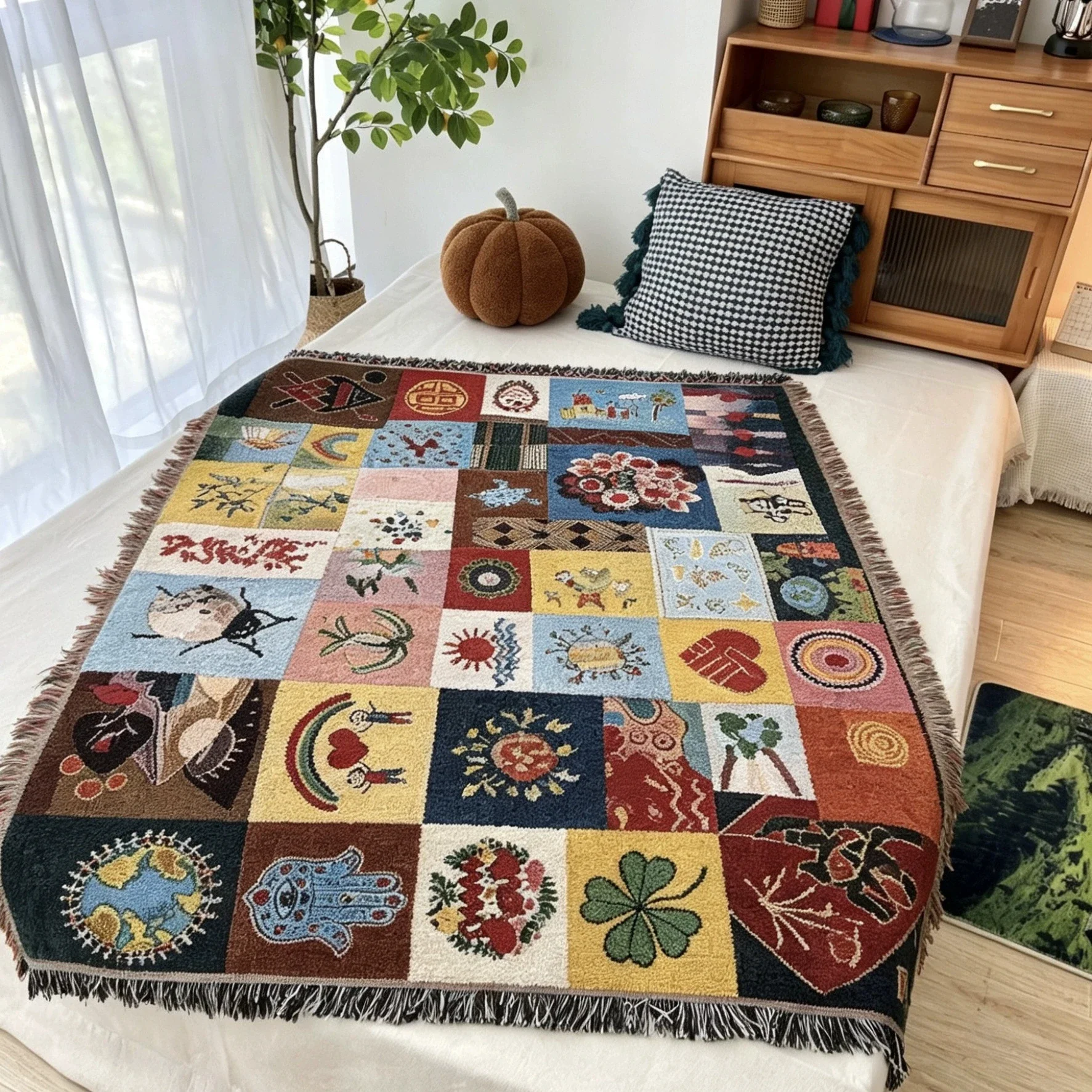 Nordic Throws Blankets For Decorative Sofa Home Aesthetics Sofa Towel Bohemian Picnic Blanket Cover Tablecloth Tapestry Room Rug