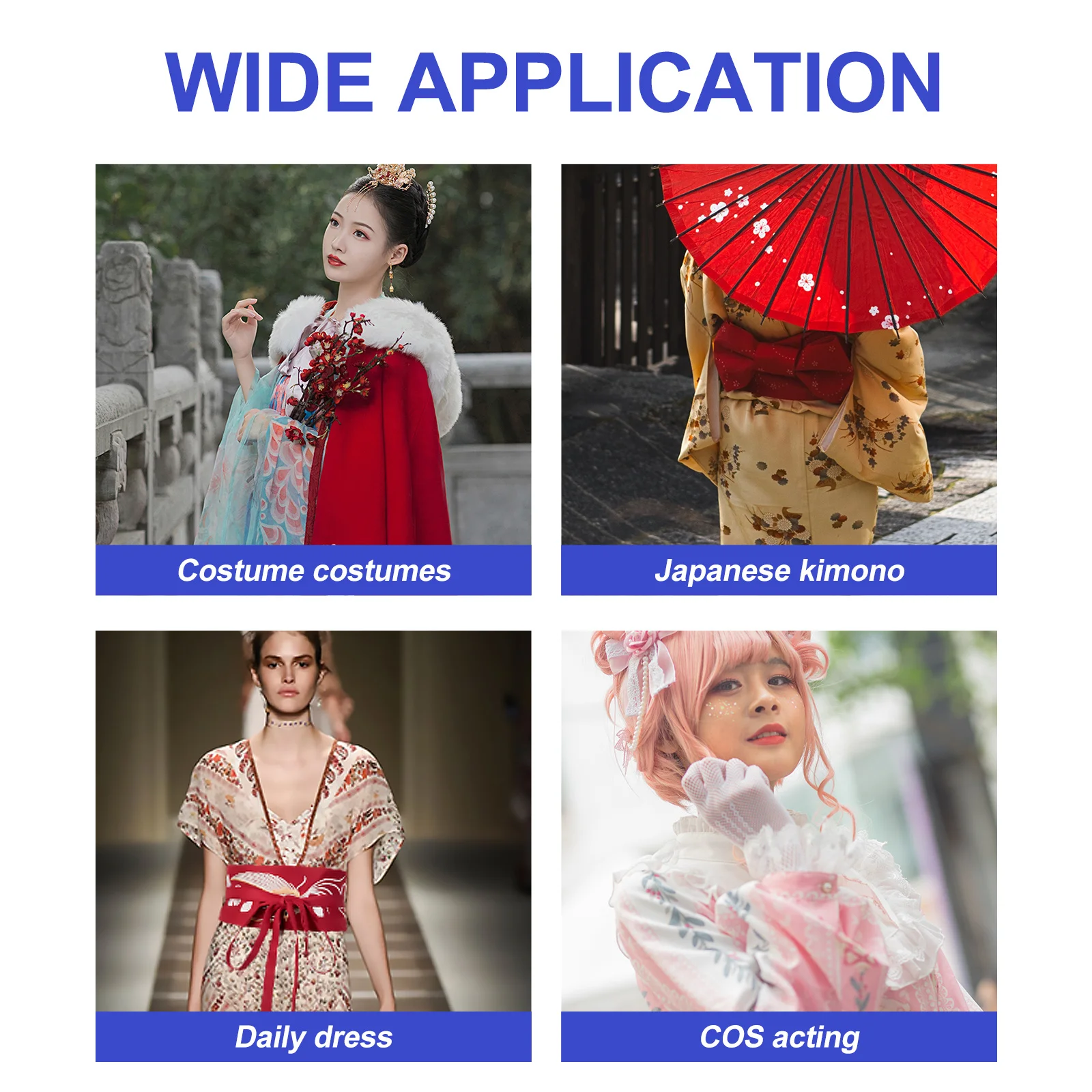 

1Pcs Japanese Style Embroidered Ethnic Waistband Tassel Rope Waist Belt for Kimono Costume Women Fashion Belt Waist Belts