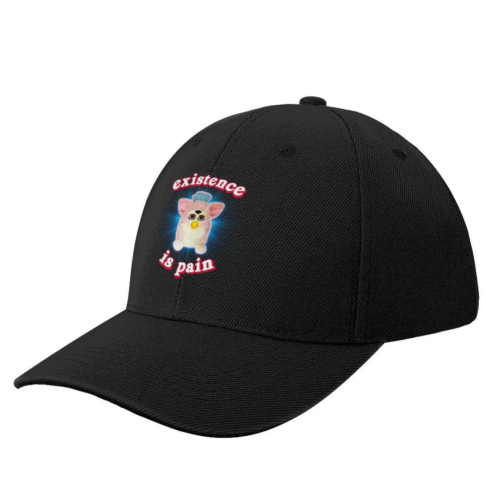 

Furby Existence is Pain Baseball Cap western Hat Custom Cap black Girl Men's