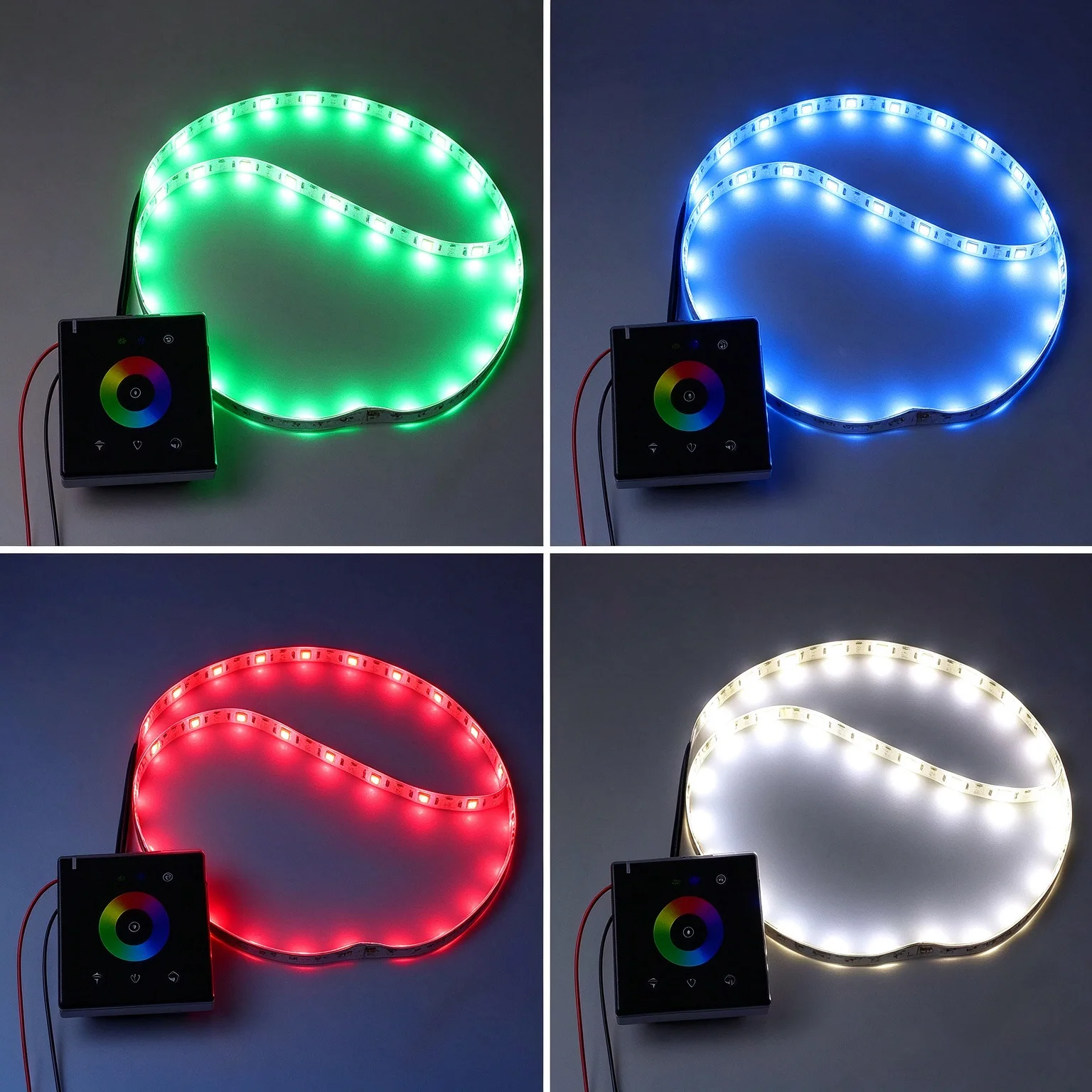 86 Type Wall Mounted Touch Panel RGBW Controller 4 Channel PWM Dimmer Switch DC12V 24V For RGB RGBW LED Strip Light