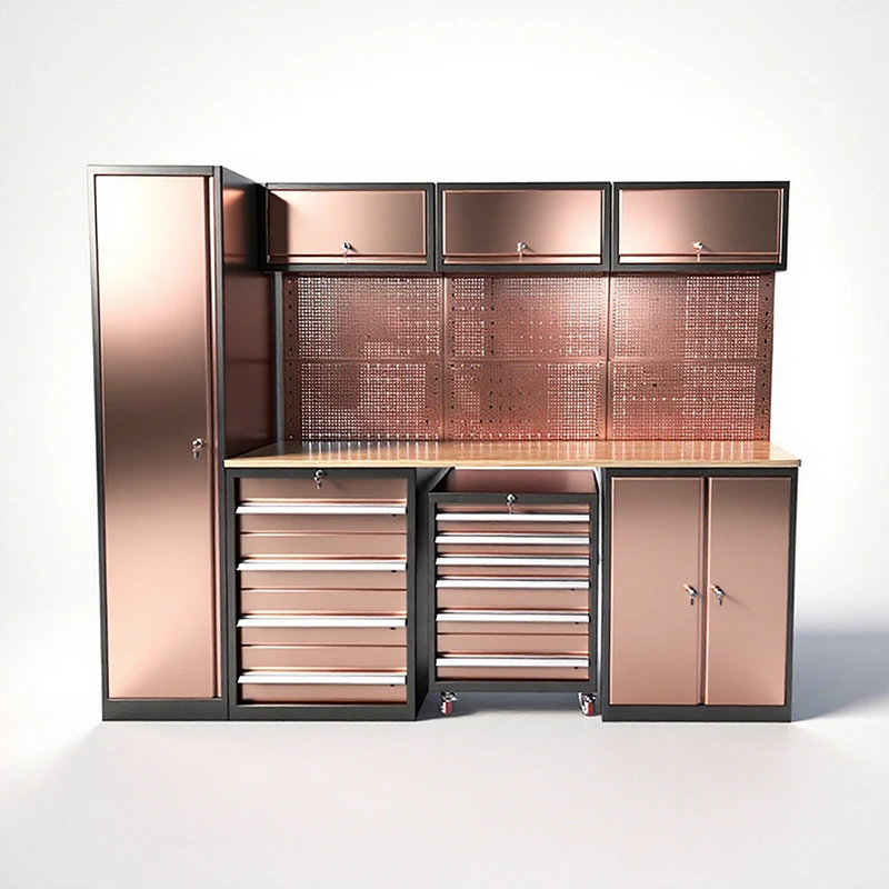 Carro de gabinete de herramientas modular de metal OEM/ODM de alta calidad resistente al agua y al óxido para reparación de automóviles con cajones