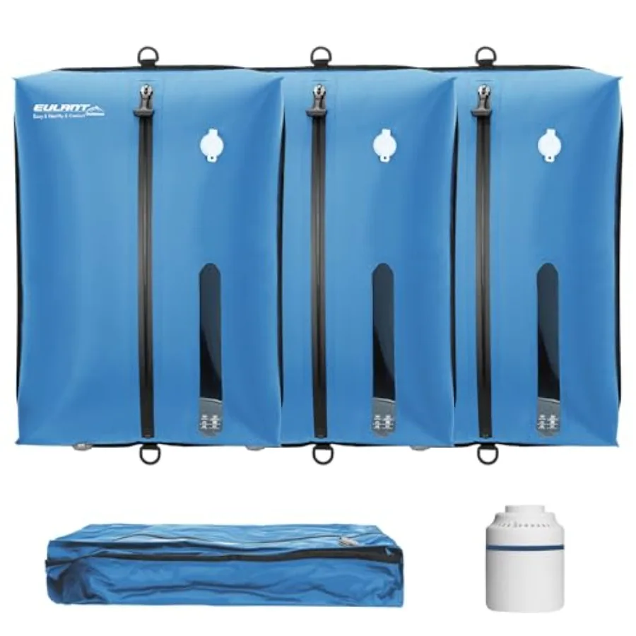 Bolsas de Vacío Reutilizables para Viaje con Bomba, Bolsa de Compresión al Vacío Profesional Impermeable IPX8 con Cierre para Maletas, Mochilas y Spa