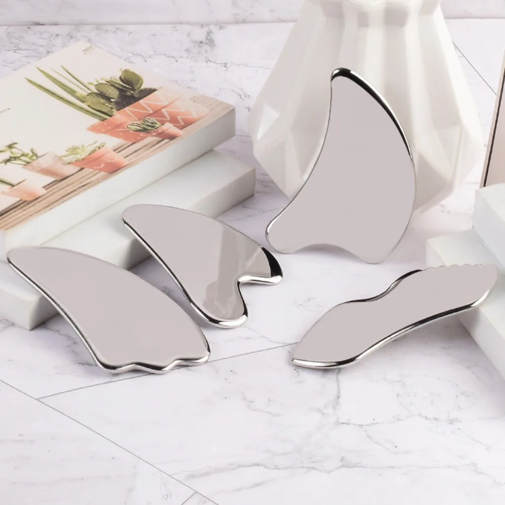 스테인리스 스틸 괄사 얼굴 도구 뷰티 도구 주름 제거 괄사 마사지 도구 피부 피로 완화 만능 괄사 보드