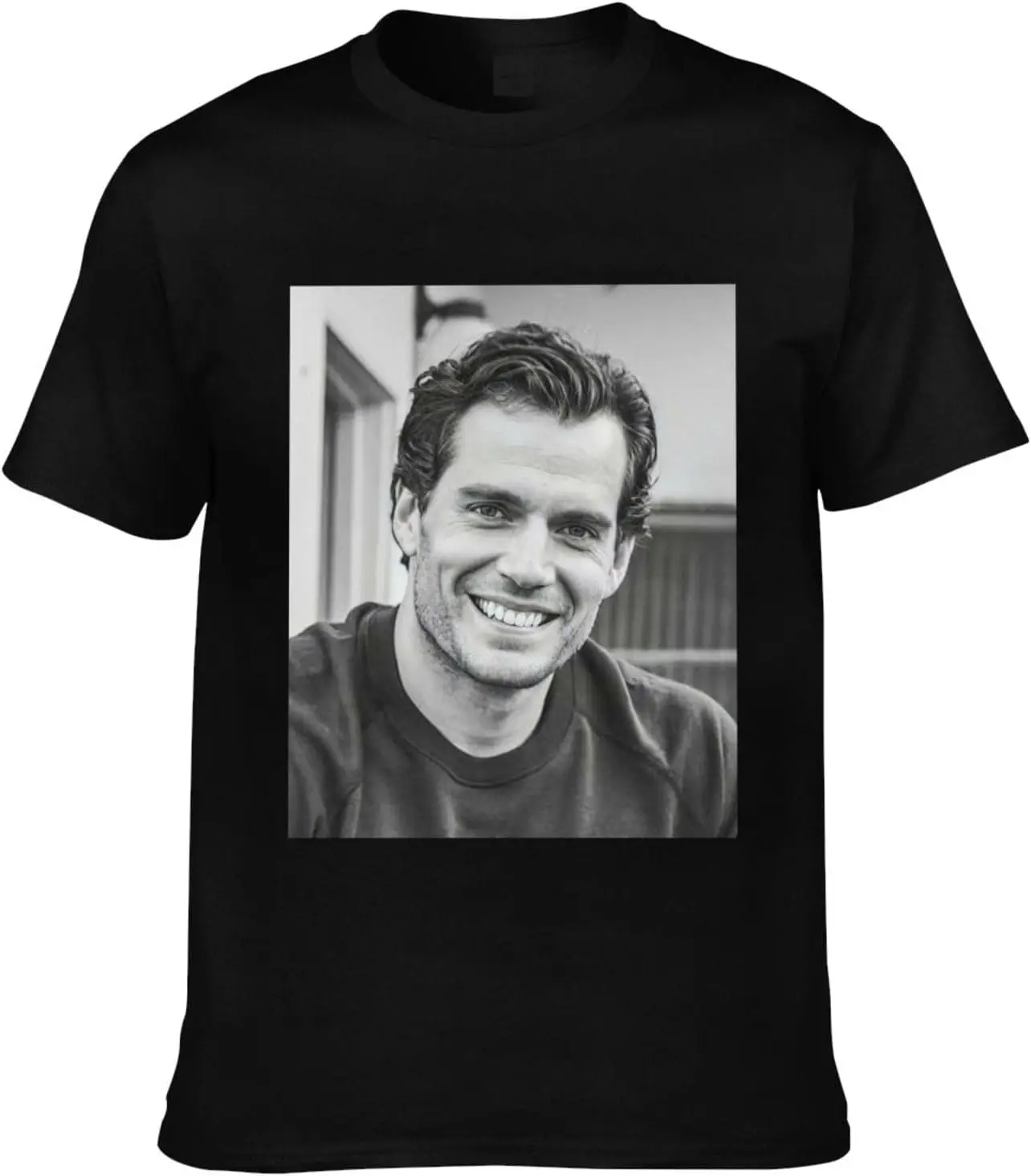 Henry Cavill T-Shirt Crewneck Top Short-Sleeve T-Shirt 100% Cotton Tees for Men,Women (8Sizes)