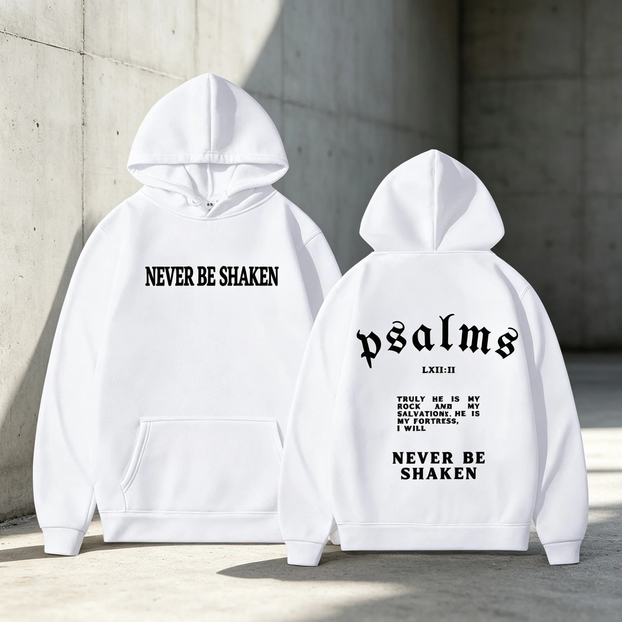 Harajuku Aesthetic Christian Jesus Print Pullover Hoodie, Bible Verse God Loves You Unisex Vintage Sweatshirt Y2K Streetwear
