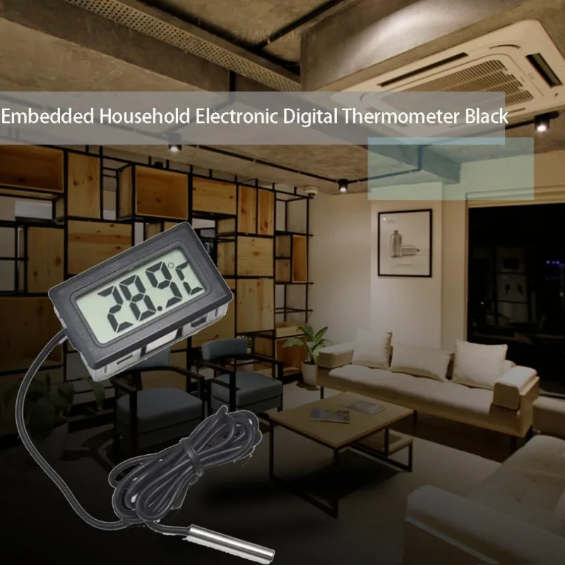 Termómetro Digital electrónico integrado, Fy-10, Mini Digital LCD, apto para interiores