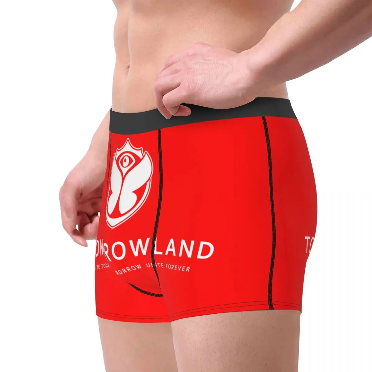 Custom Tomorrowlands Boxers Shorts Men's Belgian Electronic Dance Music Festival Briefs Underwear Fashion Underpants