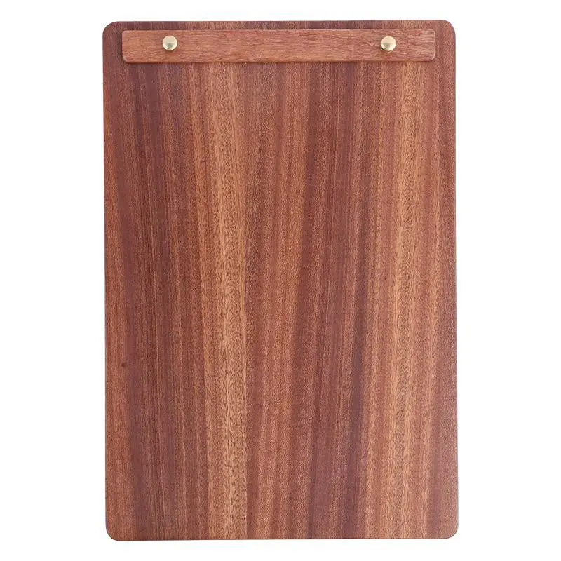 clip board Solid wood menu splint Restaurant Beverage Waiter's Writing Board Vintage table sign at the bar Bill board clip