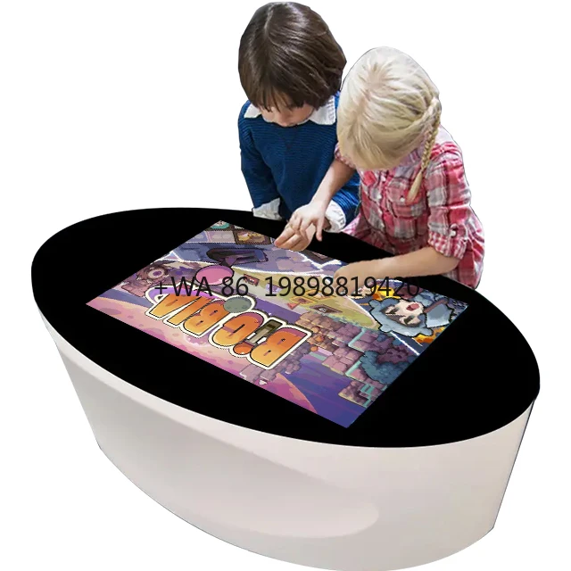 

55 Inch Indoor Smart Interactive LCD Touch Screen Table IP65 Rated for Office Home Display Play Games Party with Floor Stand