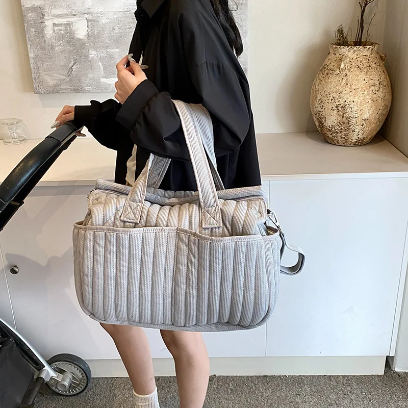 Mommy Bag, Large Capacity Maternity and Baby Travel Organizer, Parent-Child Travel Luggage Handheld Single Shoulder Bag