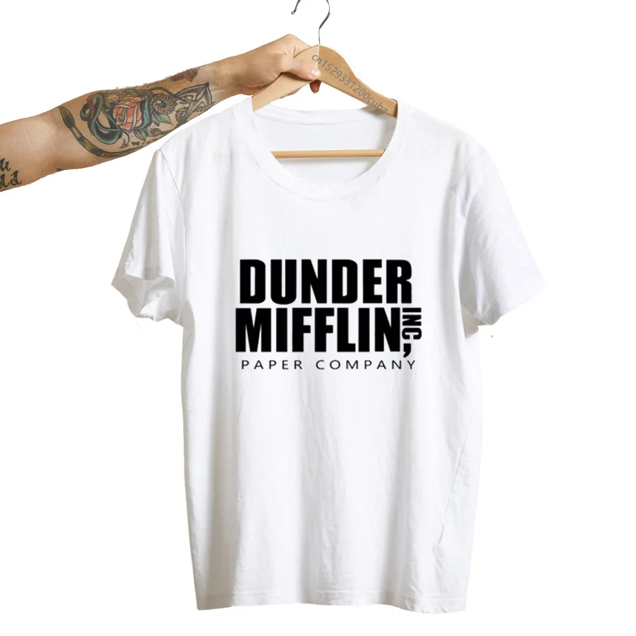 Dunder Office Mifflin,Ing Paper Company T-shirts Women Short Sleeve Casual T Shirt Harajuku Fashion Top Tee